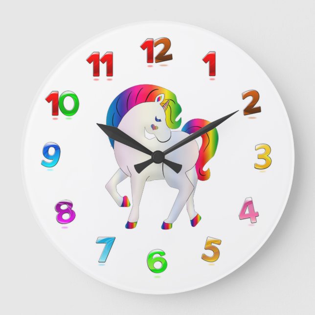 Unicorn Large Clock (Front)