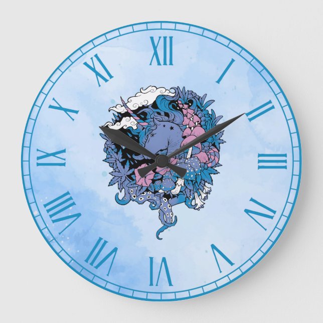 Unicorn Large Clock (Front)