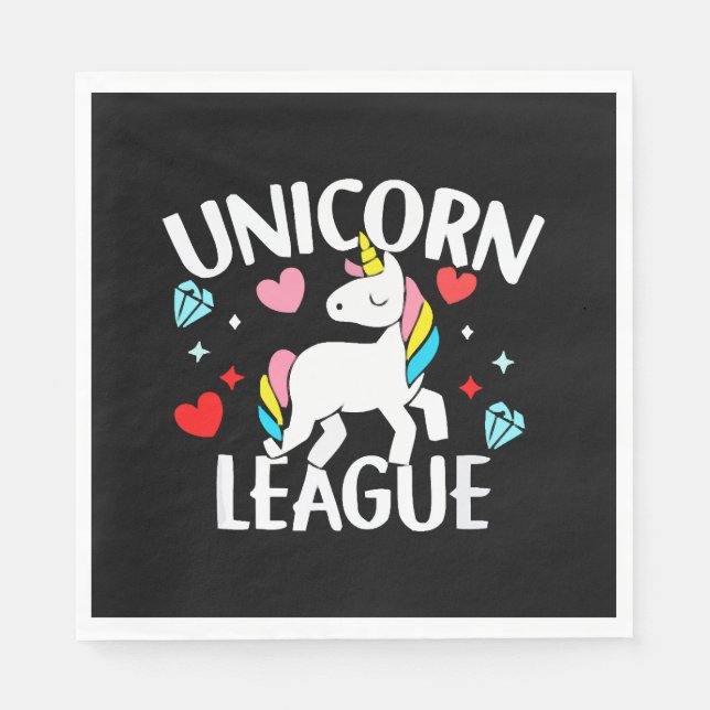Unicorn League Napkin (Front)