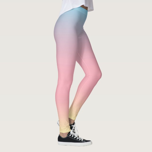 Unicorn Leggings - Pastel Ombre Gradient (Right)