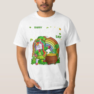 Unicorn Leprechaun St Patrick T-Shirt