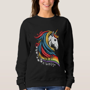 Unicorn LGBTQ Pride Rainbow Horse Sweatshirt
