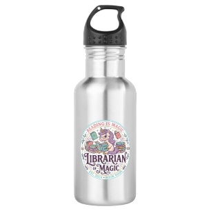 Unicorn Librarian of Magic Original Product Graphi 532 Ml Water Bottle
