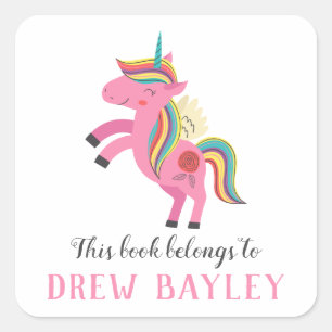 Unicorn Library Bookplate Label