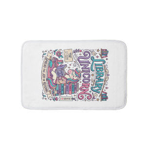 Unicorn Library Unicorn Colourful POD Artwork_1 Bath Mat