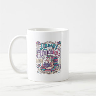 Unicorn Library Unicorn Colourful POD Artwork_1 Coffee Mug