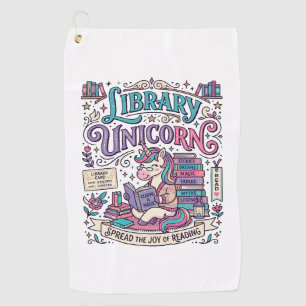 Unicorn Library Unicorn Colourful POD Artwork_1 Golf Towel