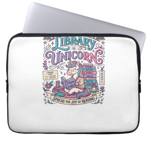 Unicorn Library Unicorn Colourful POD Artwork_1 Laptop Sleeve