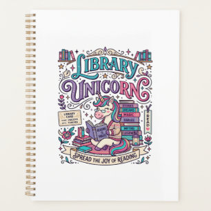 Unicorn Library Unicorn Colourful POD Artwork_1 Planner