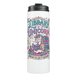 Unicorn Library Unicorn Colourful POD Artwork_1 Thermal Tumbler