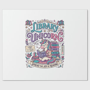 Unicorn Library Unicorn Colourful POD Artwork_1 Wrapping Paper