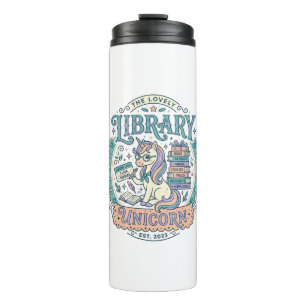Unicorn Library Unicorn Whimsical Graphic Tee Desi Thermal Tumbler