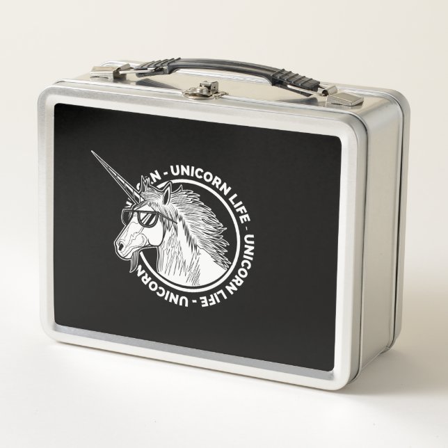Unicorn Life   Metal Lunch Box (Front)