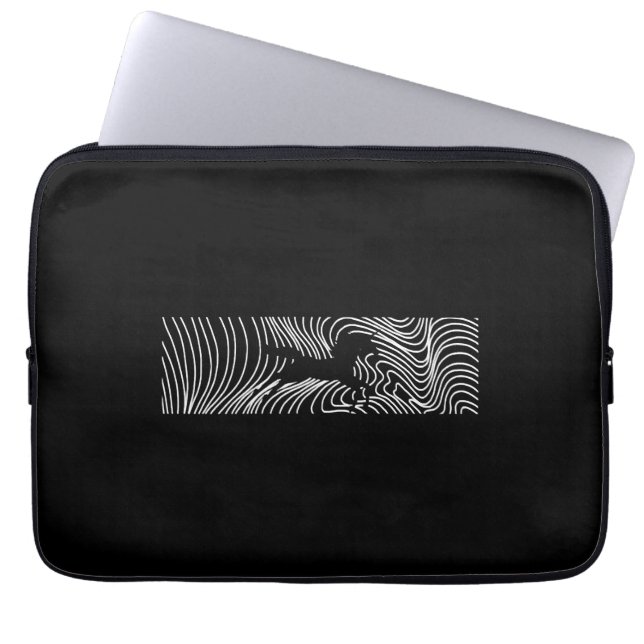 Unicorn line laptop sleeve (Front)