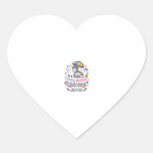 Unicorn Little Weather Unicorn Trendy Shirt Graphi Heart Sticker