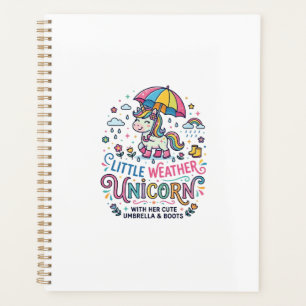 Unicorn Little Weather Unicorn Trendy Shirt Graphi Planner
