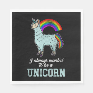 Unicorn Llama Napkin