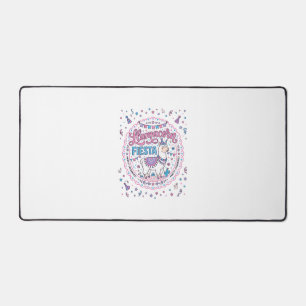 Unicorn Llamacorn Fiesta Playful Shirt Graphic_1 Desk Mat