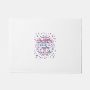 Unicorn Llamacorn Fiesta Playful Shirt Graphic_1 Doormat