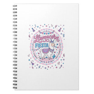 Unicorn Llamacorn Fiesta Playful Shirt Graphic_1 Notebook