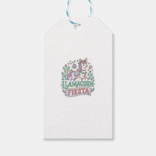 Unicorn Llamacorn Fiesta Premium Vector POD Artwor Gift Tags