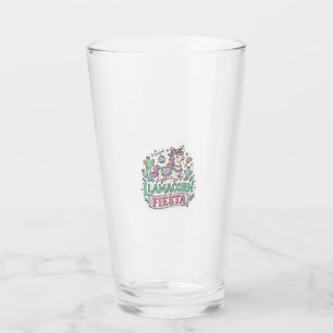 Unicorn Llamacorn Fiesta Premium Vector POD Artwor Glass