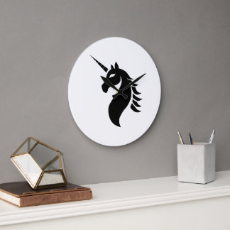 Unicorn logo clock