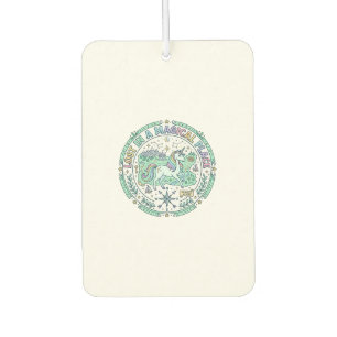 Unicorn Lost in a Magical Place Funny Print on Dem Car Air Freshener