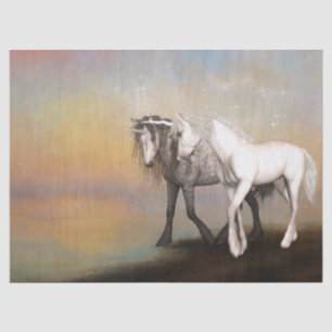 Unicorn love in the rainbow world tissue paper