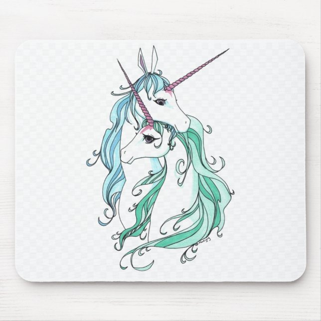 Unicorn Love Mouse Pad (Front)
