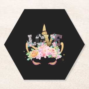 UNICORN LOVE PAPER COASTER