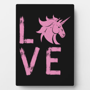 Unicorn love plaque