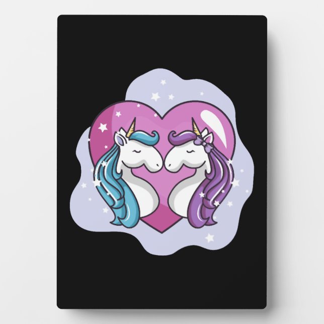 Unicorn love   plaque (Front)