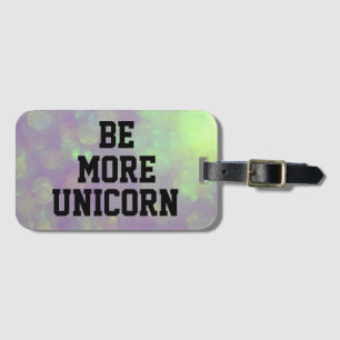 Unicorn Luggage Tag with luminous unicorn colors