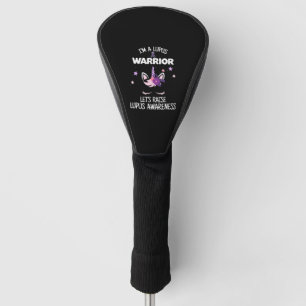 Unicorn Lupus Warrior Gift Raise Lupus Awareness Golf Head Cover
