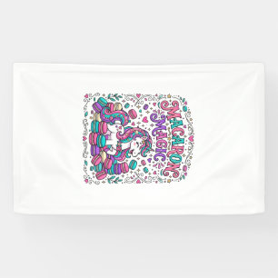 Unicorn Macaron Magic Colourful Marketplace Artwor Banner