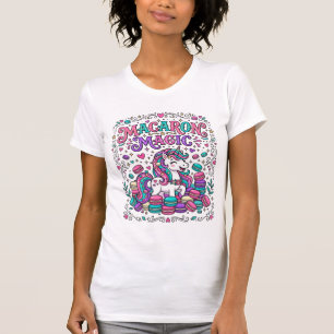 Unicorn Macaron Magic Colourful Marketplace Artwor T-Shirt