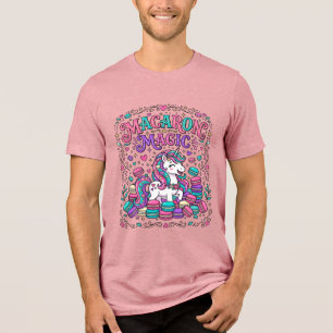 Unicorn Macaron Magic Colourful Marketplace Artwor Tri-Blend Shirt