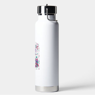 Unicorn Macaron Magic Colourful Marketplace Artwor Water Bottle