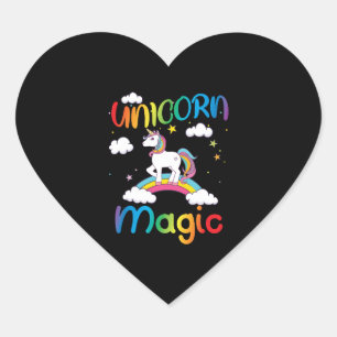 Unicorn Magic                Heart Sticker