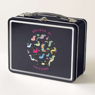 Unicorn Magic Kawaii Metal Lunch Box