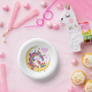 Unicorn Magic Paper Bowls Plate