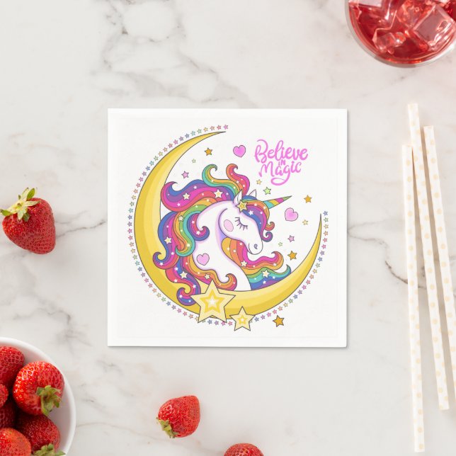 Unicorn Magic Paper Napkins (Insitu)
