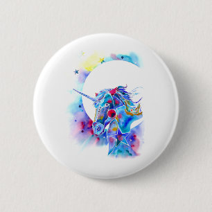 Unicorn Magic Round Pin