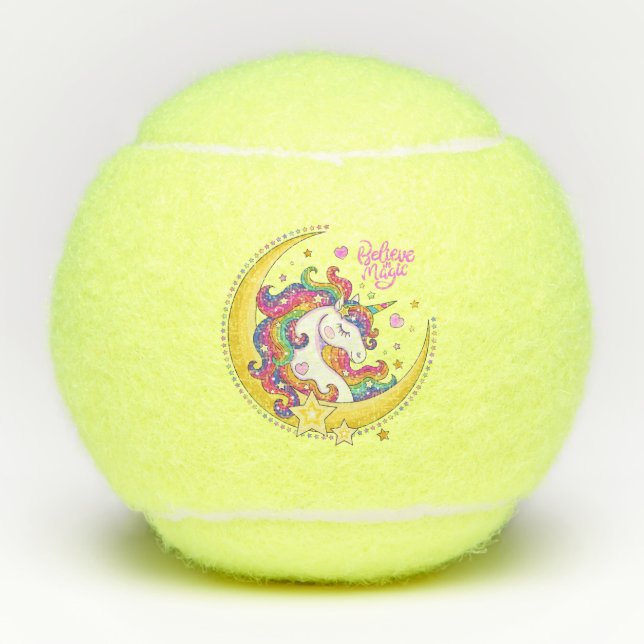 Unicorn Magic Tennis Balls (Front)