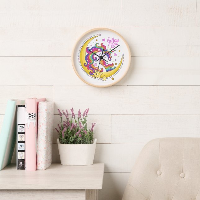 Unicorn Magic Wall Clock (Reading Room)