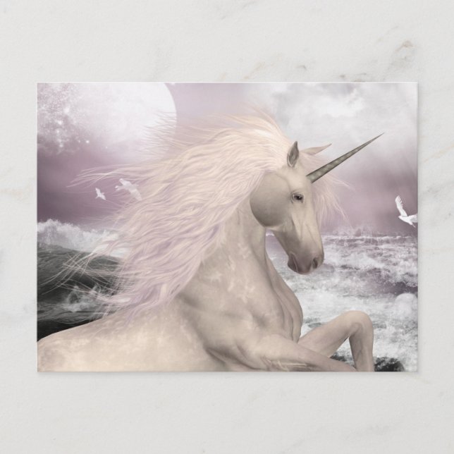 Unicorn Magical Beauty Postcard (Front)