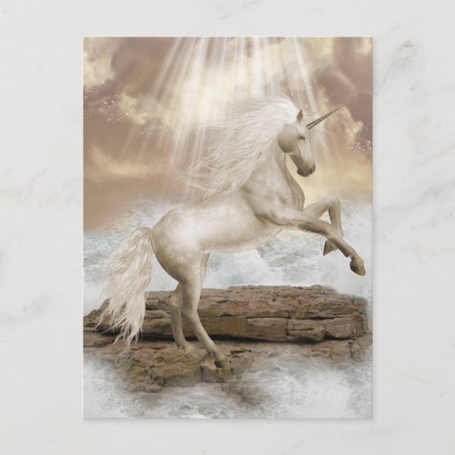 Unicorn Magical Beauty Postcard (Front)