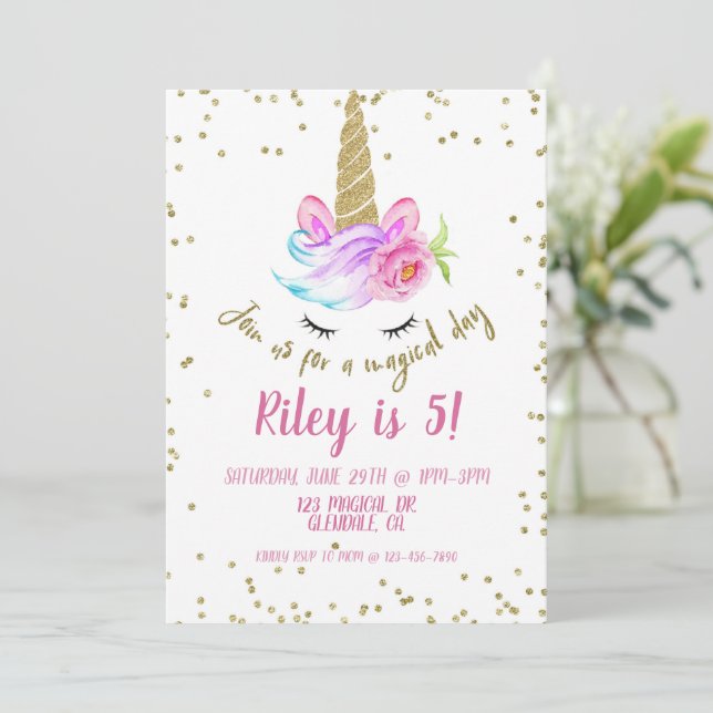 UNICORN, MAGICAL, BIRTHDAY, KIDS (Standing Front)