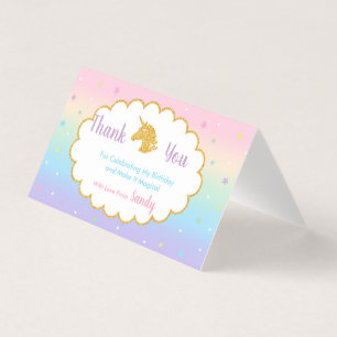 Unicorn Magical Birthday Party Favour Bag Tag